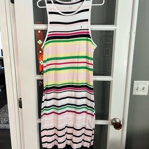 Tommy Hilfiger Striped Sleeveless Dress